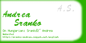 andrea sranko business card